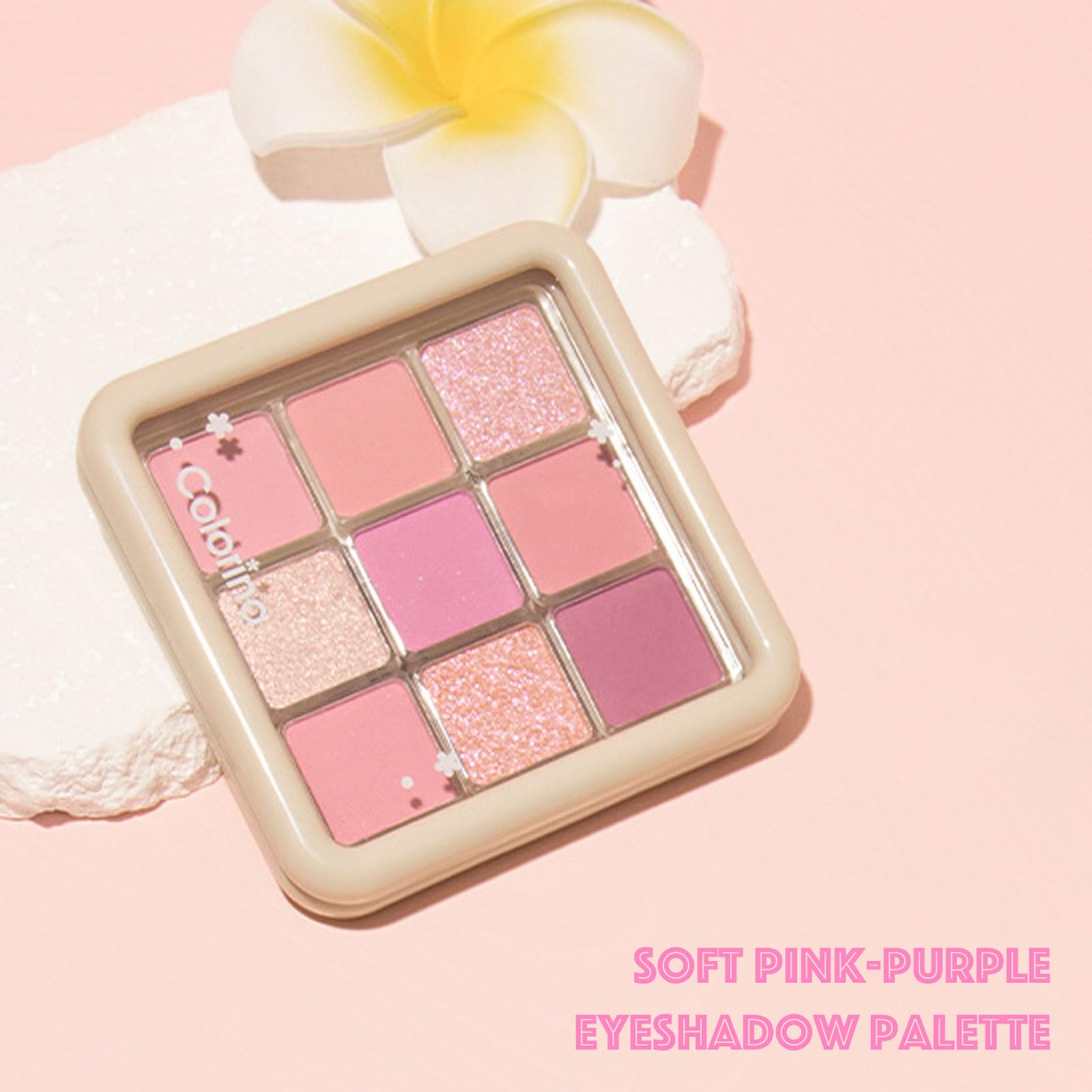 Pink Eyeshadow Palette 9 Color Make-Up Palettes - Image 3
