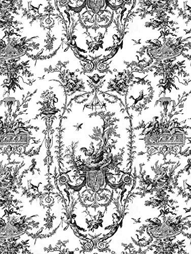 Scentennials Vintage Toile Gray (6 Sheets) Scented Fragrant Shelf & Drawer Liners 16.5" x 22" - Great for Dresser, Kitchen, Bathroom, Vanity & Linen Closet
