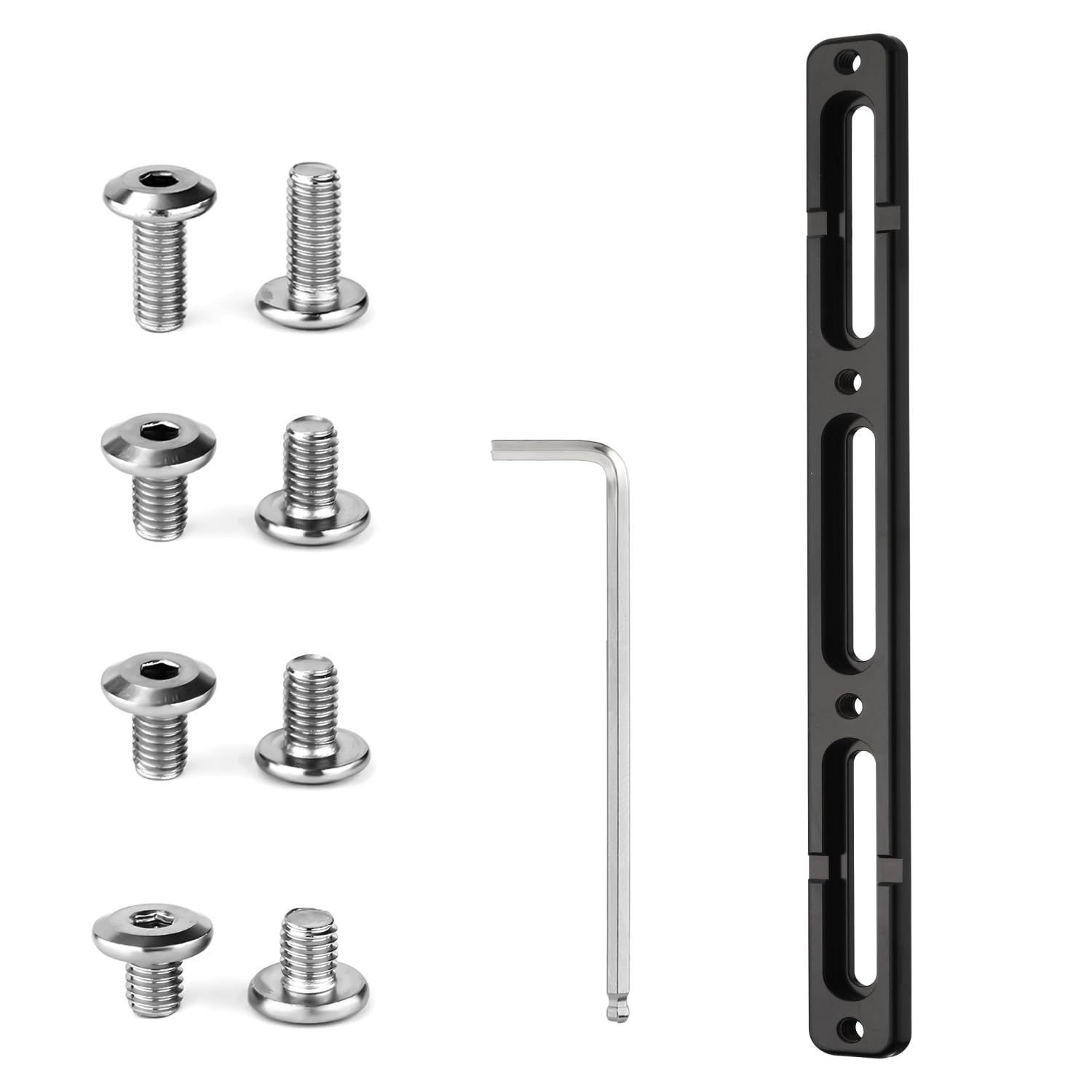 Bike Bottle Cage Adapter, Bicycle Bottle B-RAD Mounting Base Aluminum Alloy Bike Water Bottle Mount Bracket Adjustable Bottle Mounts Alt Position for MTB Road Mountain Bike (3 Slots)