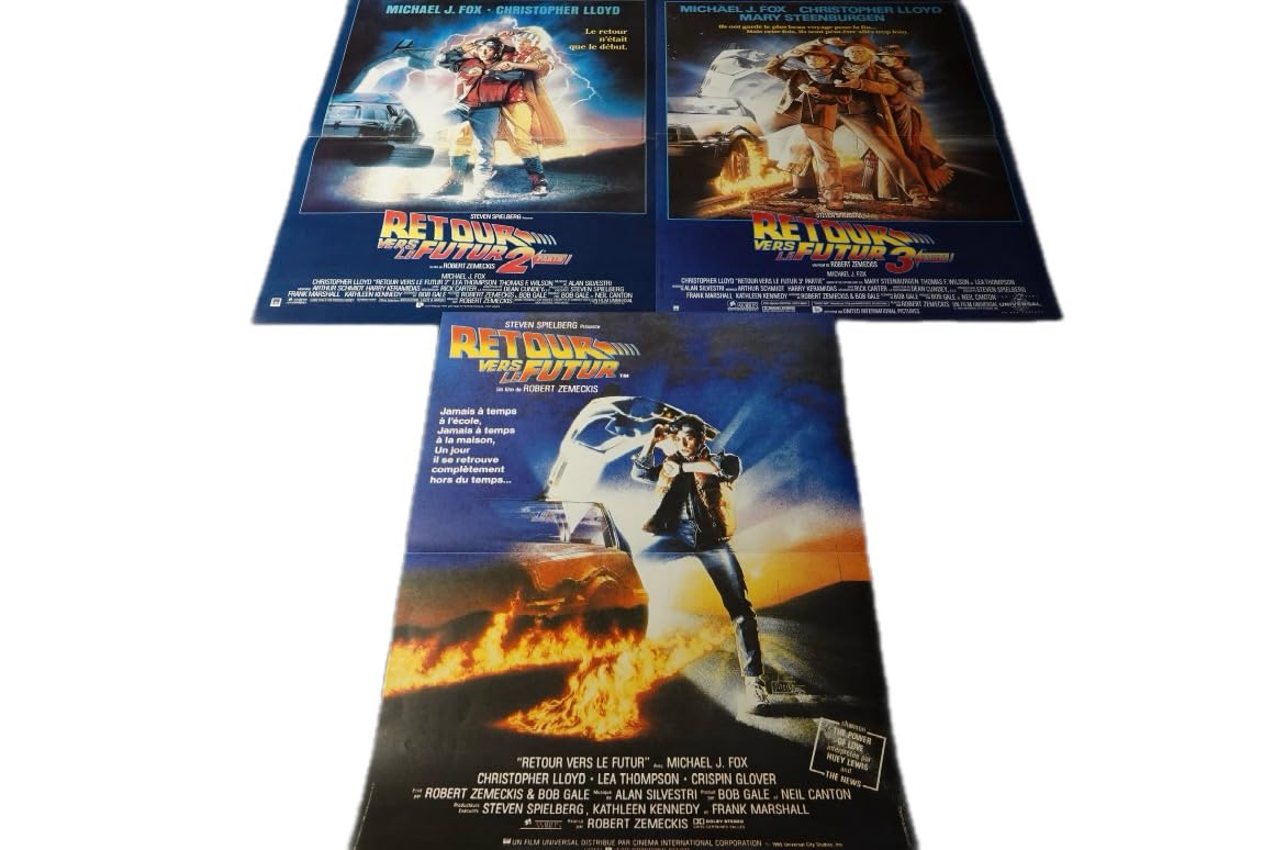 Générique I 3 poster originali del film Ritorno al Futuro – circa 40x60 cm (riedizione 90)
