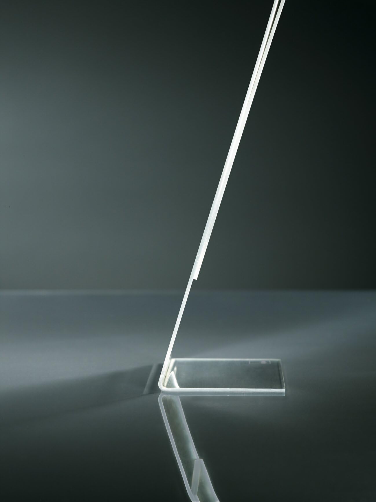 SIGEL TA230 Espositore da tavolo inclinato, con scomparto, 30x21x12,5 cm, per A4 verticale,, per bancone, ristorazione, ufficio, matrimonio, etc, resistente UV, acrilico, trasparente, 5 pezzi