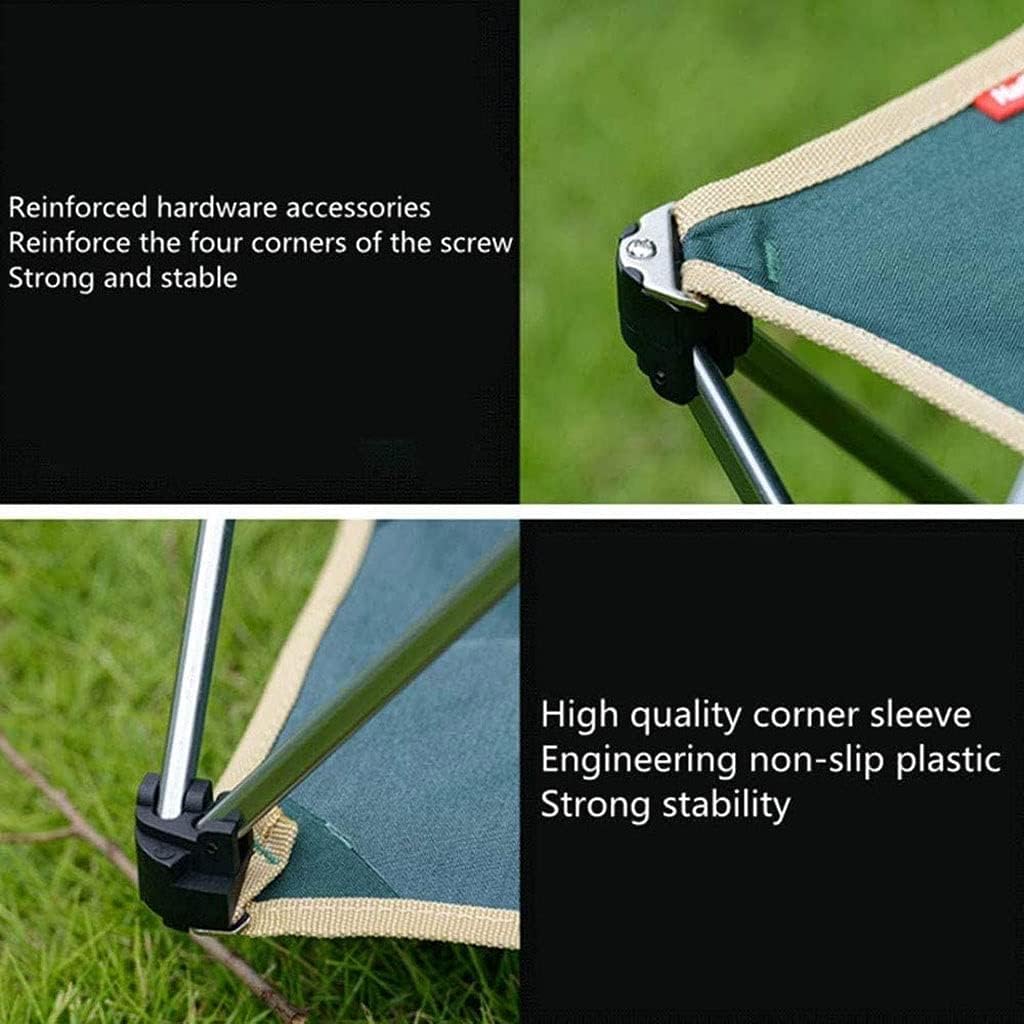 Outdoor Portable Folding Stool Aluminumy Bracket Comfortable and Stable Camping Fishing Simple(Gray)/B