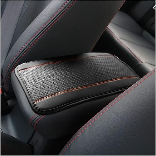 Moly Magnolia Almohadilla de cuero sintético para consola central, funda de asiento de reposabrazos de automóvil, impermeable, antideslizante,
