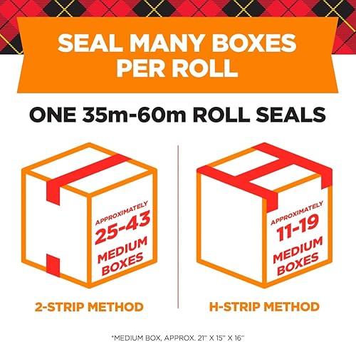 Miniatura 3 de Cinta de embalar de almacenamiento y movimiento de larga duración Scotch Transparente 1