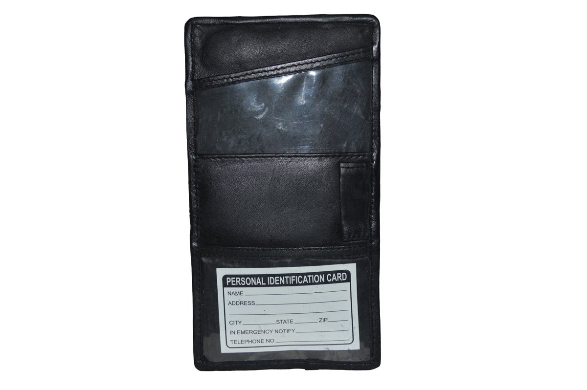 2 LEATHER BOARDING PASS PORT HOLDER TRAVEL WALLET ID US PASSPORT TICKET BLACK