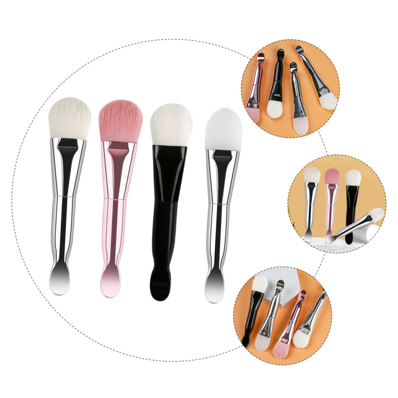 DOITOOL 12stücke Teiliges -pinsel Ergonomische -bürsten Für Körperlotion Und Schlammpackungen Wiederverwendbar Und Leicht Zu Reinigen