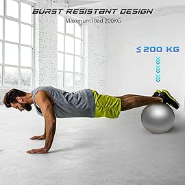 ElwynnLane 9 Inch Exercise Pilates Ball Mini Exercise Barre Ball for Yoga,Stability Exercise Training Gym Anti Burst and Slip Resistant Balls Physical Therapy Improves Balance