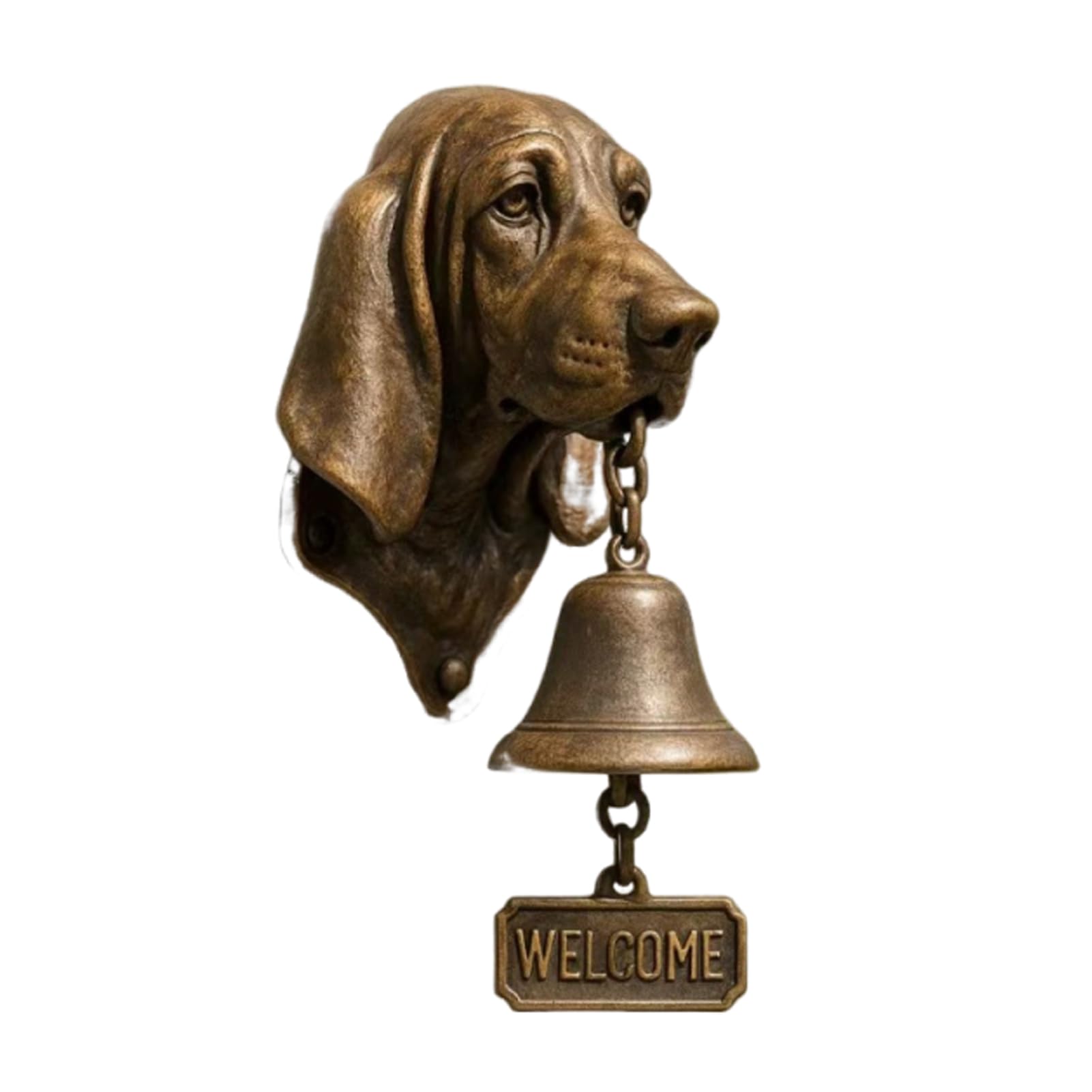Yixannx Basset Hound Retro Funny Animal Welcome Entryway Unique Handmade Dog Lover S Doorbell Charming Wall Decor Doberman Welcome Doorbell,
