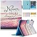 Dteck iPad 9.7 Inch 2018 2017 Case / iPad Air 2 Case / iPad Air Case - PU Leather Multi-Angle Folio Stand Smart Case with Auto Sleep/Wake Feature for Apple iPad 6th / 5th Gen, iPad Air 1 2, Never Stop