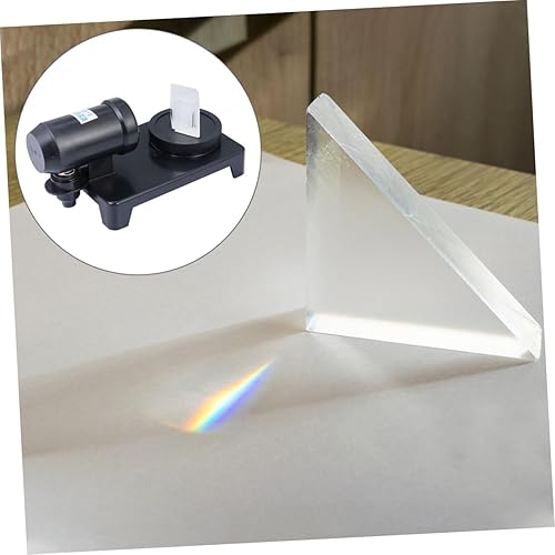 Miniatura 4 de PRETYZOOM 3pc vidrio triple para fotografía física óptica demostrador enseñanza espectro luz juguetes educativos