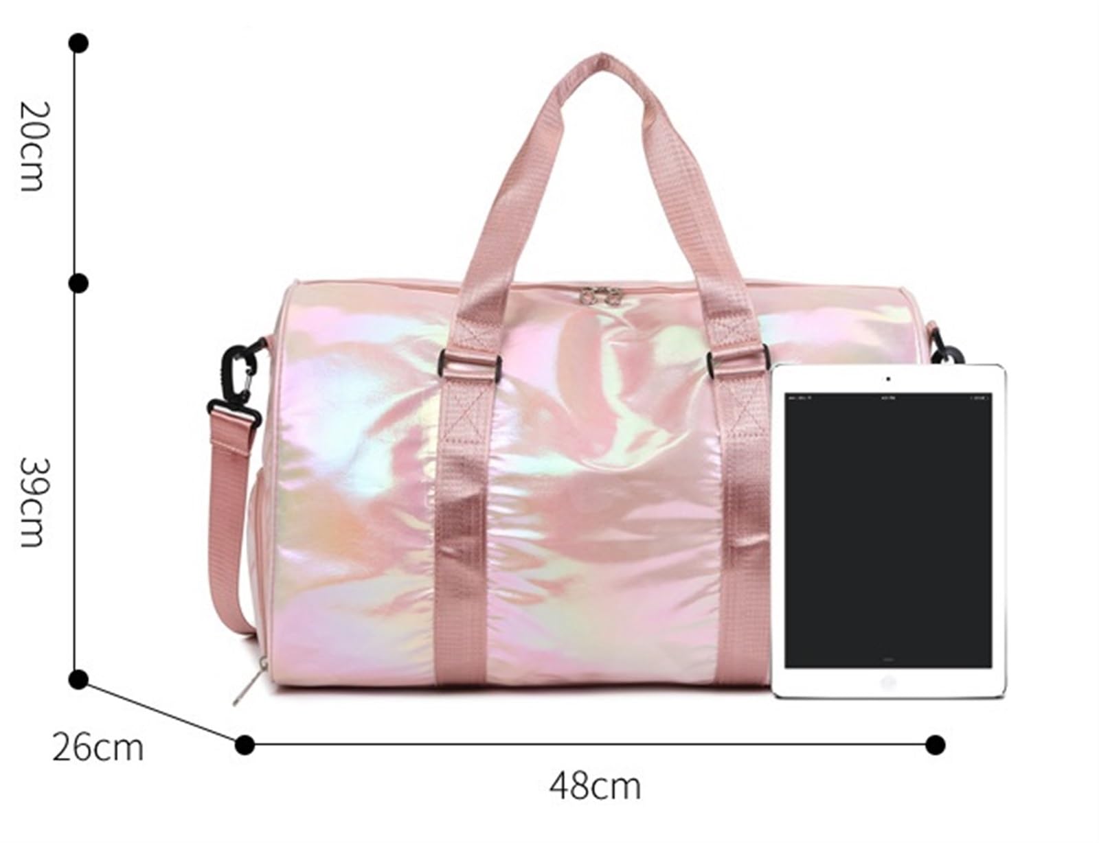 Bolsa Portatrajes Bolsa de Viaje Bolsa De Equipaje Portátil De 18 Pulgadas, Bolsa De Viaje Al Aire Libre, Bolsa De Yoga Deportiva Separada Seca Y Húmeda Bolsa Portatrajes de Viaje Bolso Porta Trajes (