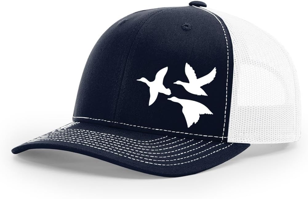 Mallard Duck Hunting Sporting Collection Fully Embroidered Richardson 112 Snapback Trucker Cap