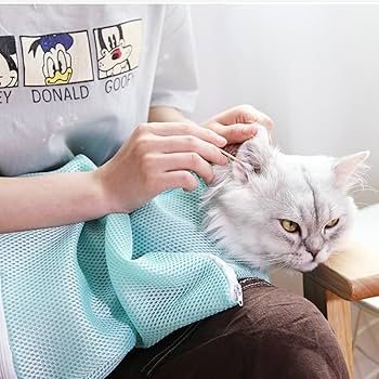 Amazon | DFsucces 猫用 みのむし袋 猫 お風呂ネット袋 ペット爪