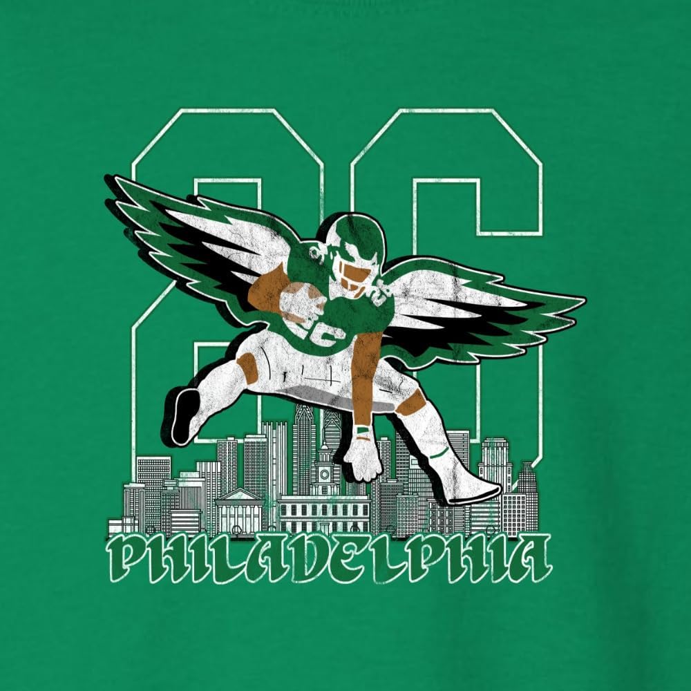 Wild Bobby PHI Crewneck Sweatshirt – Unisex Fantasy Football Sports Fan Pullover | Soft Cotton Blend Graphic Sweatshirt
