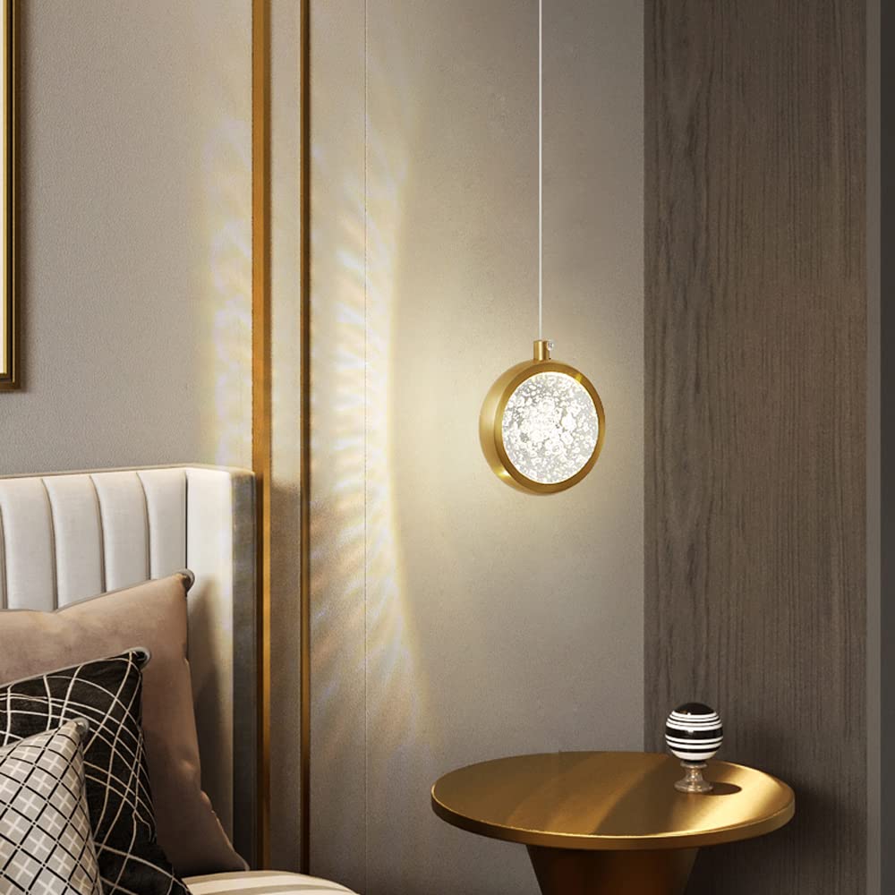 HXYSXHJUO Dimming Crystal Ceiling Hanging For Kitchen Island Lighting French Country Chandelier Foyer Lamp 6W Entryway Light Fixture