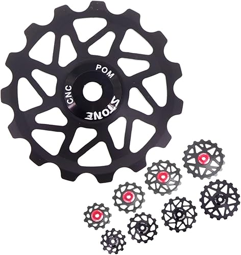 DJC Stone Bearing Polea Rueda Guía de engranajes Roller Jockey 11t 13t 15t 17t MTB Road Bike Desviador trasero para Shimano para Sram Polea de