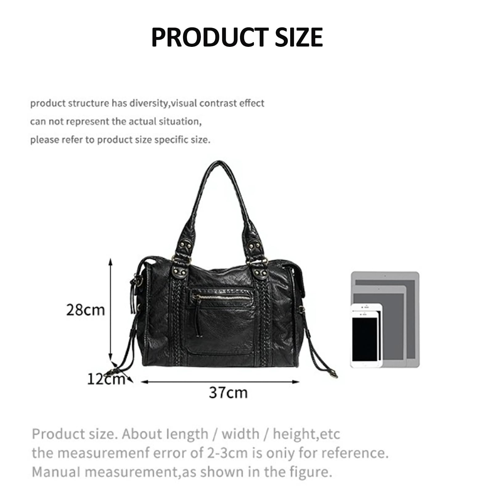 Sac City Vintage, Sac à Main Femme Cuir, Convient pour les Loisirs, le Shopping et le Travail