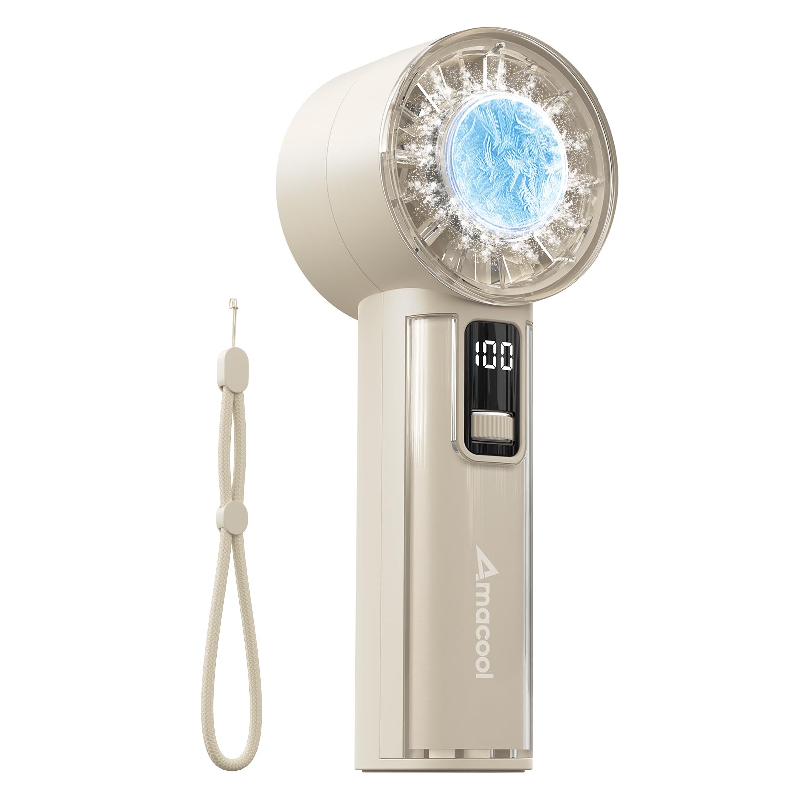 AMACOOL Handheld Fan with Ice Cooler, Mothers Day Gifts for Mom Her Women Girl, Mini Portable Cooling Fan, Small Yet Powerful, Personal Hand Fans for