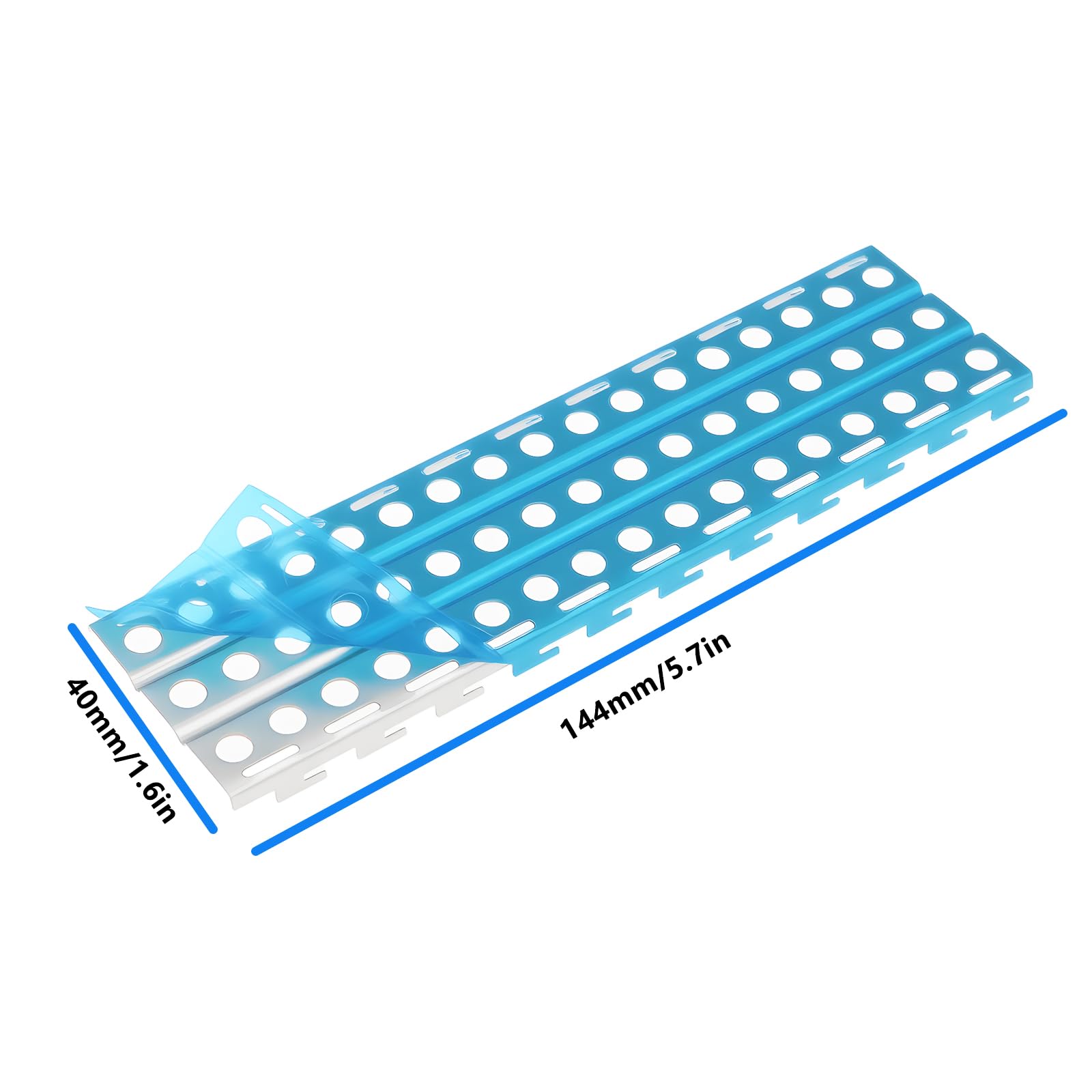 The Lord of the Tools 4x Silver Metal Escape Plates 144x40mm Compatible with 1/10 1/8 RC Car Anti-Skid Plate - Image 4
