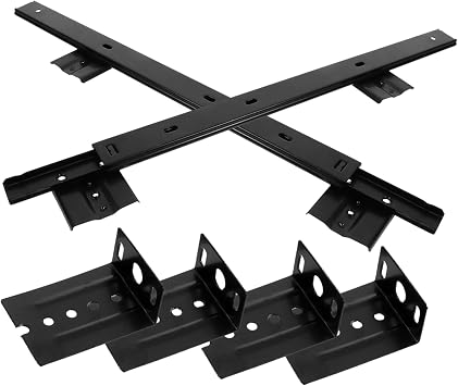 Black Steel Keyboard Slides Side Mount for Computer Drawer
