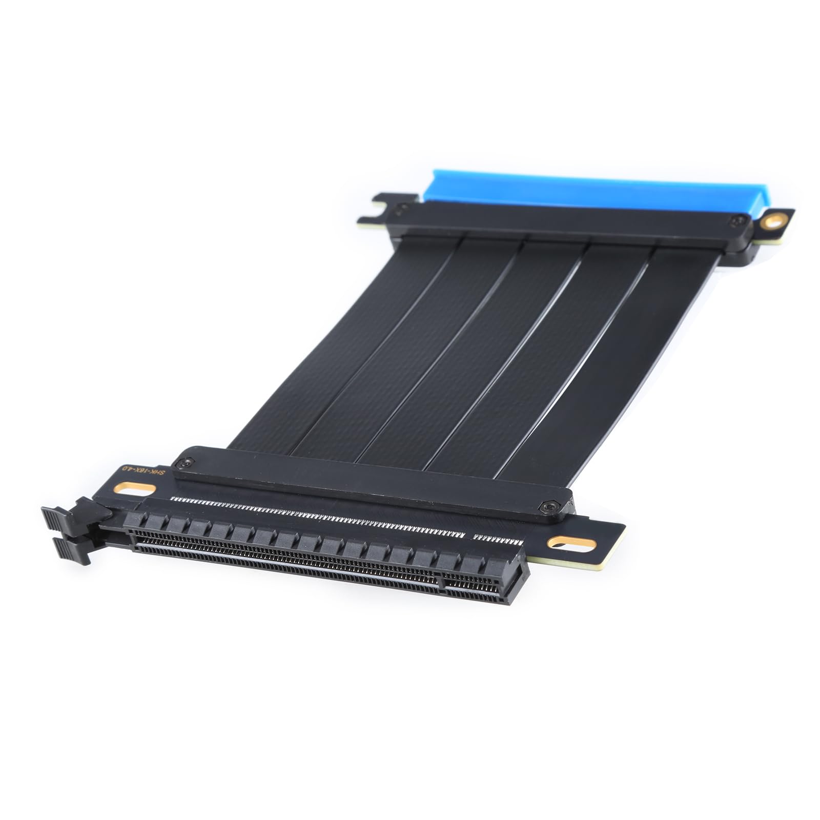 Soporte de ranura PCIE4.0 Soporte vertical para GPU para tarjeta gráfica, soporte de montaje de dirección con juego de cables PCIE4.0 X16