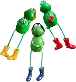 KESYOO 3pcs Resin Frog Figurines Long Legs Frog Room Decor Legs Ornaments for Bathroom Shelf