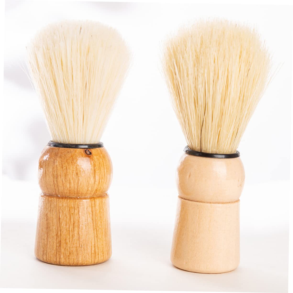 5 Set Di Pennelli Da Barba Per Uomo Con Manico in Legno 2 Pezzi*5