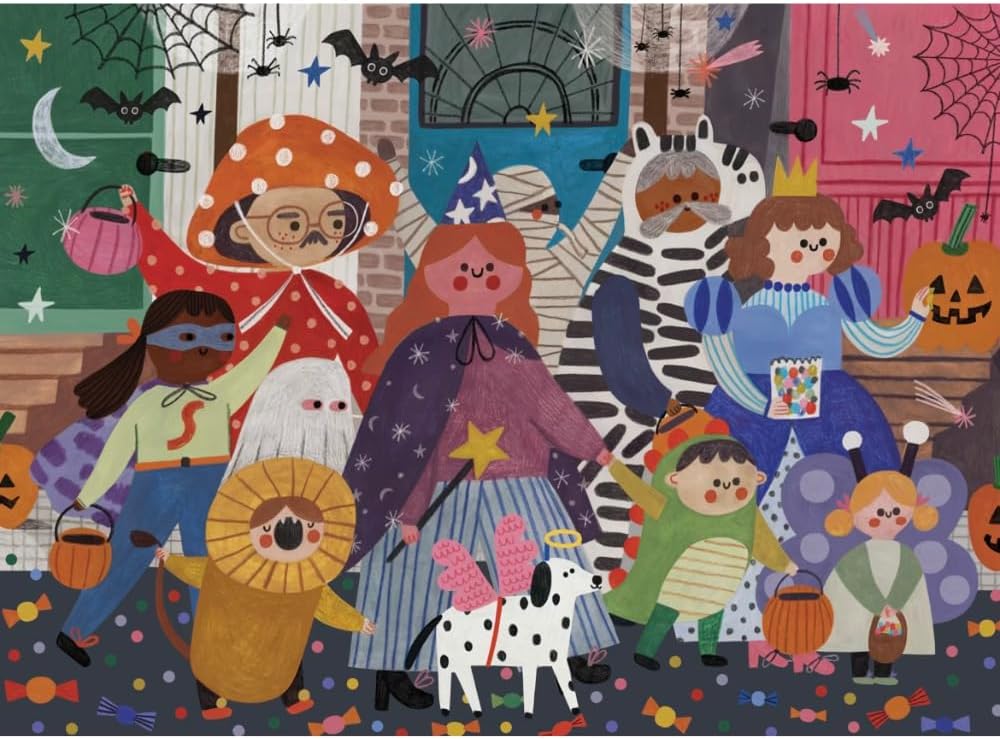 This is Halloween! 1000 Piece Puzzle Featuring a Fun Vibrant Trick-or-Treat Artwork