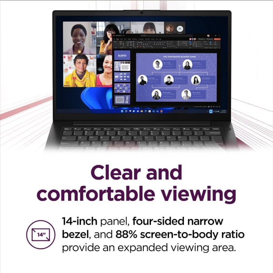 Lenovo V14 G5 - Hybrid Work Laptop - 14" FHD Display - Intel Core 7-240H - 16GB Memory - 512GB Storage - Integrated Intel UHD Graphics - Windows 11 Home - Business Black - 5