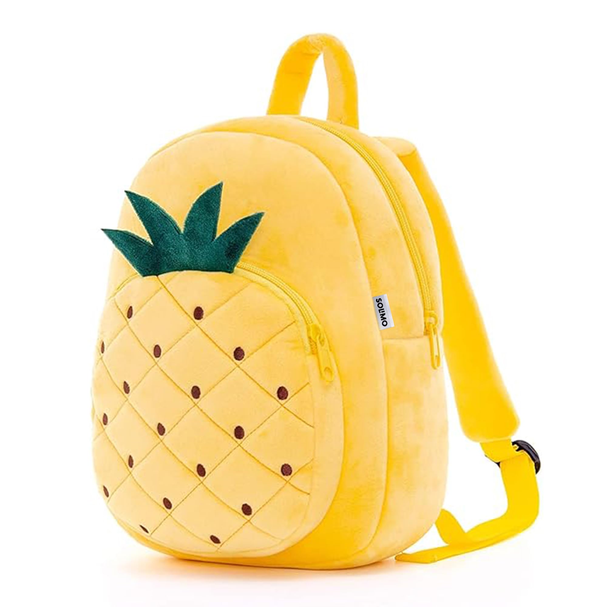Velvet Toddler Backpack For Girls And Boys 2-6, Preschool Kindergarten Backpack, Cute Kids Backpacks, Pineapple Backpacks For Kids (10L_Multi Colour)-image-22