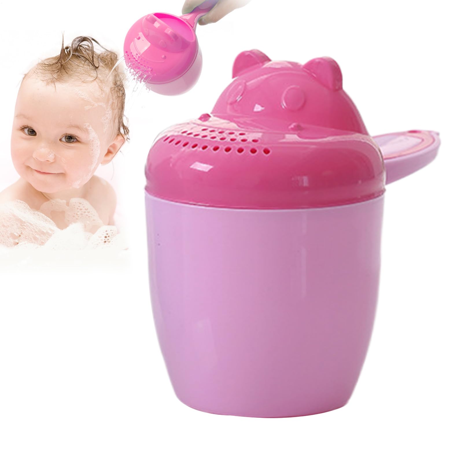 Bath Rinser Cup for Babies,Toddler Rinse Cup | Thicken Safety Pourer Bucket for Hair Washing Toddler Girl Boy Head