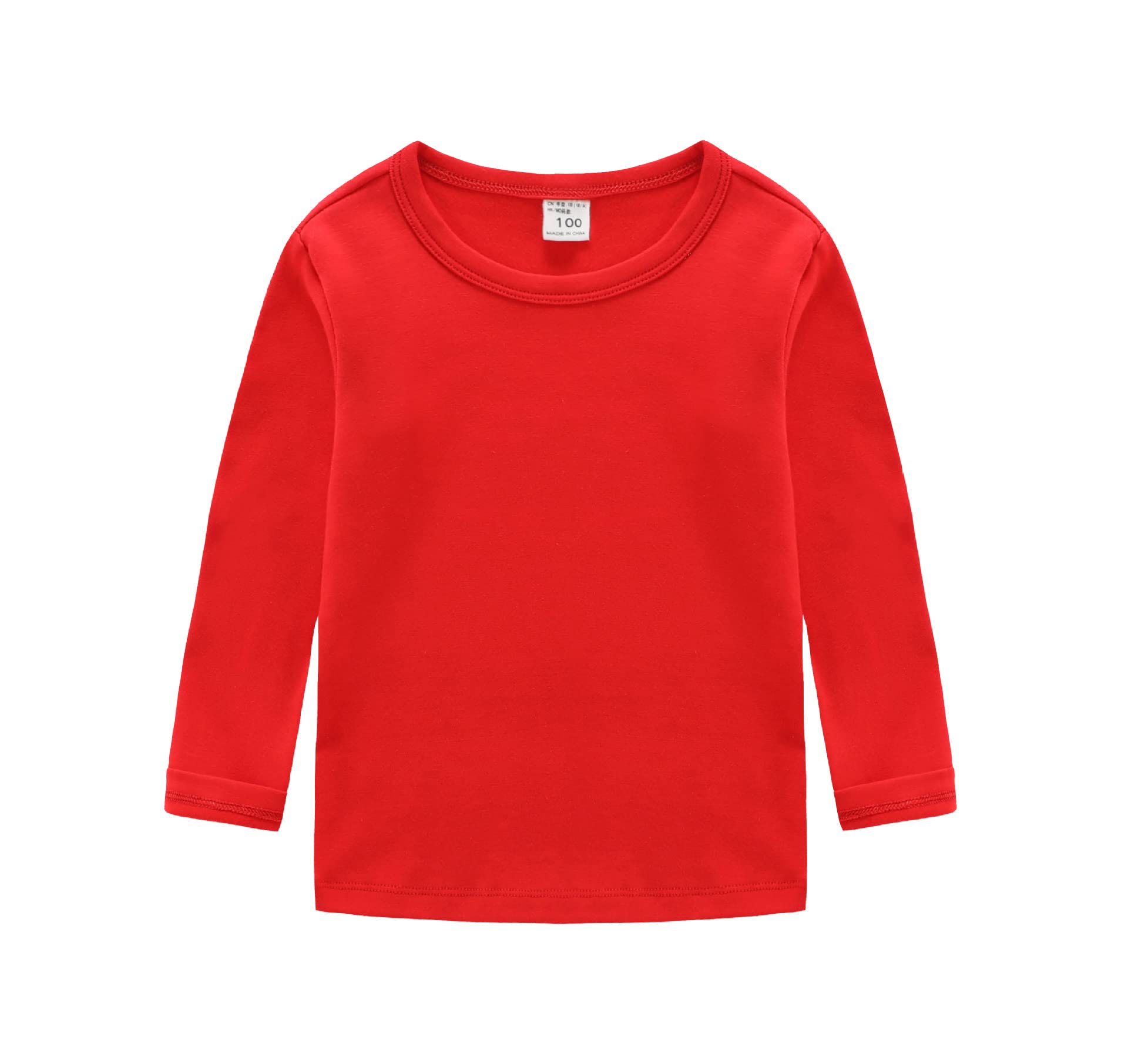 CuteOn Niños Chicos Chicas Manga Larga Camiseta de Algodón T-Shirt (Tamaño 2-6 Edad) Variedad de Colores