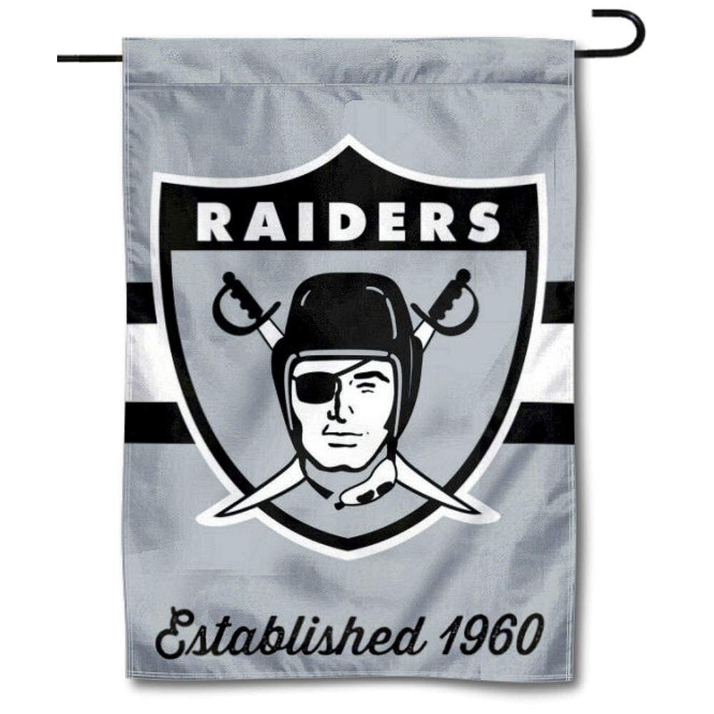WinCraft Raiders Throwback Vintage Garden Flag – Double-Sided 12.5” X 18”, 2-Ply Polyester, Officially Licensed NFL Banner
