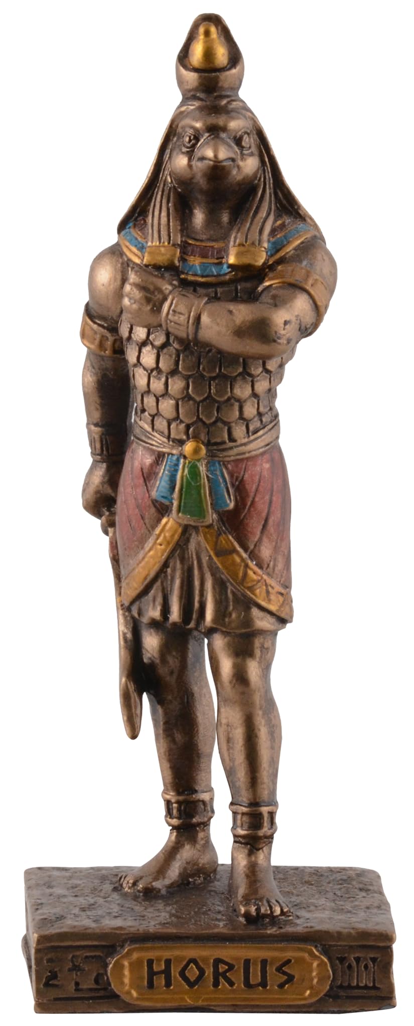 VOGLER Joh. Vogler GmbH Egyptian God Horus, Miniature, Bronze/Coloured by Veronese