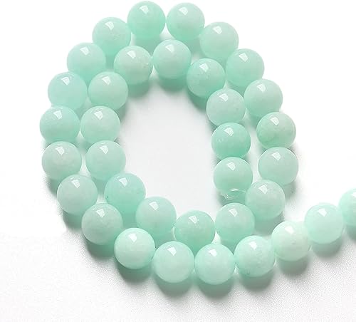 Miniatura 4 de 36 cuentas de piedra de Tiendaita azul natural de 0.394 pulgadas (0.394 in), redondas, sueltas, energéticas, curativas, para hacer joyas y pulseras,