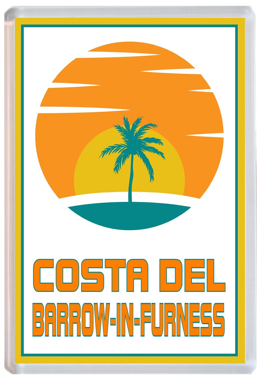 Baked Bean Store Multicolor Costa Del Barrow-In-Furness - Jumbo Fridge Magnet 96 X 67Mm