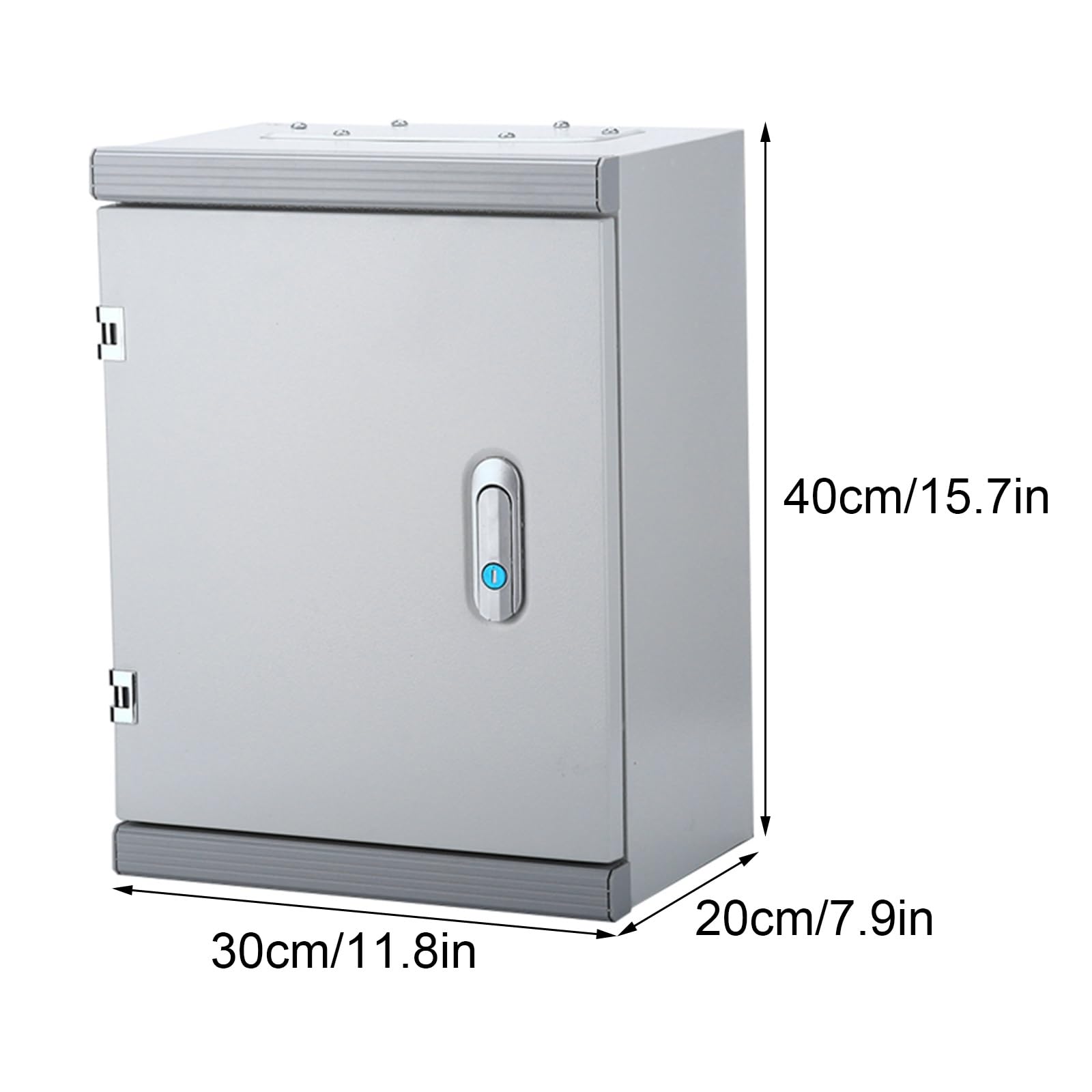 Caja Eléctrica De Acero Laminado En Frío, Caja De Conexiones Impermeable, Marco De Aleación De Aluminio(40x30x20cm/15.7x11.8x7.9in)