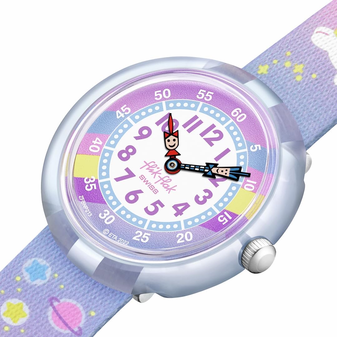 Flik Flak Girl Kids Watch Biosourced Quartz Waterproof Cuddly Unicorn