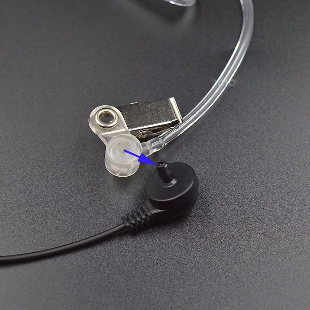 Weforu 3PCS Replacement Acoustic Tube for 2-Way Radio Audio Headsets,Ear Piece Headset,Replacement Air Acoustic Tube/Transparent Coil Tube for Motorola Kenwood Walkie - Image 4