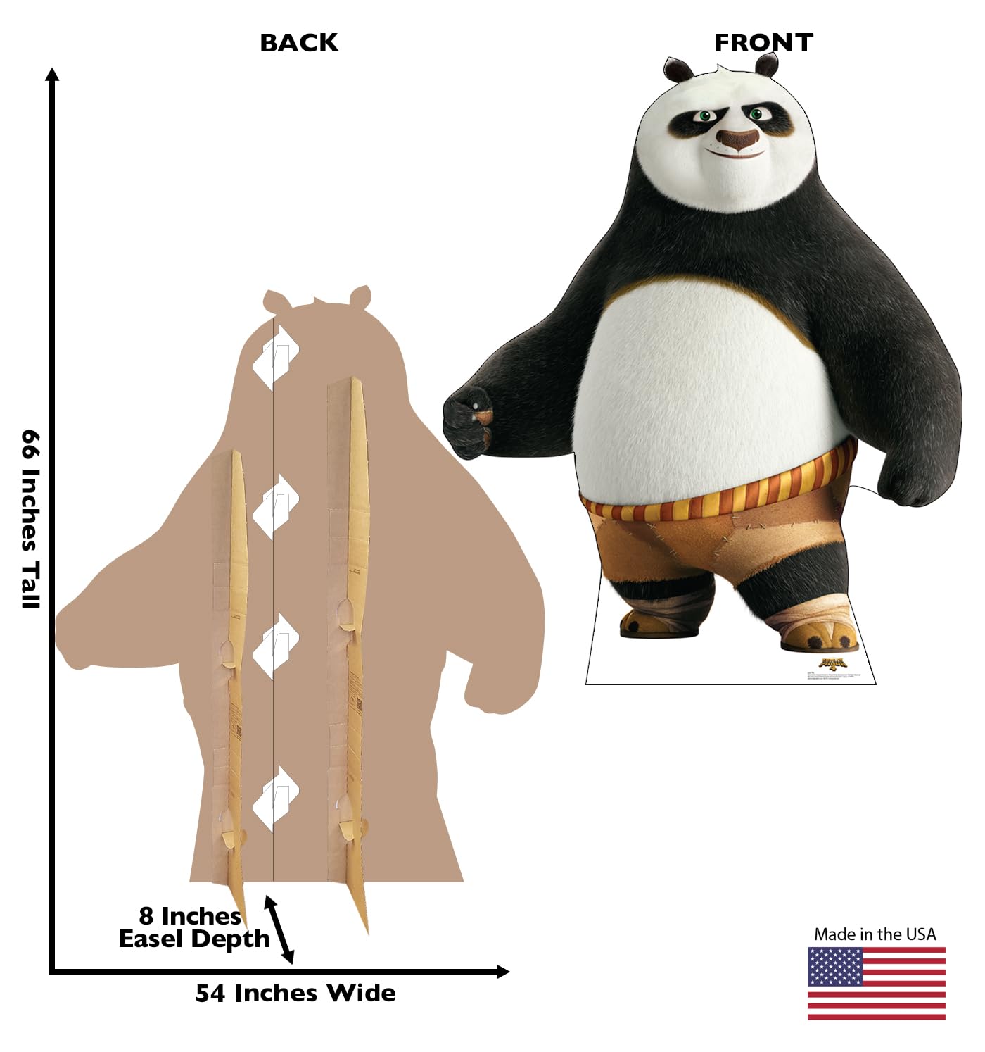 Cardboard People Po Pappaufsteller - Kung Fu Panda 4