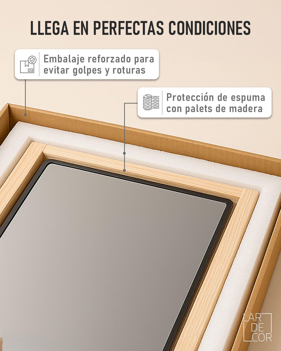 Espejo con Bluetooth y Luz LED Tipo 2 Regulable 3000K/4000K/6000K【120 x 70 cm】 Función Antivaho, Modelo Horizontal de Pared con Interruptor Táctil, Instalación Fácil