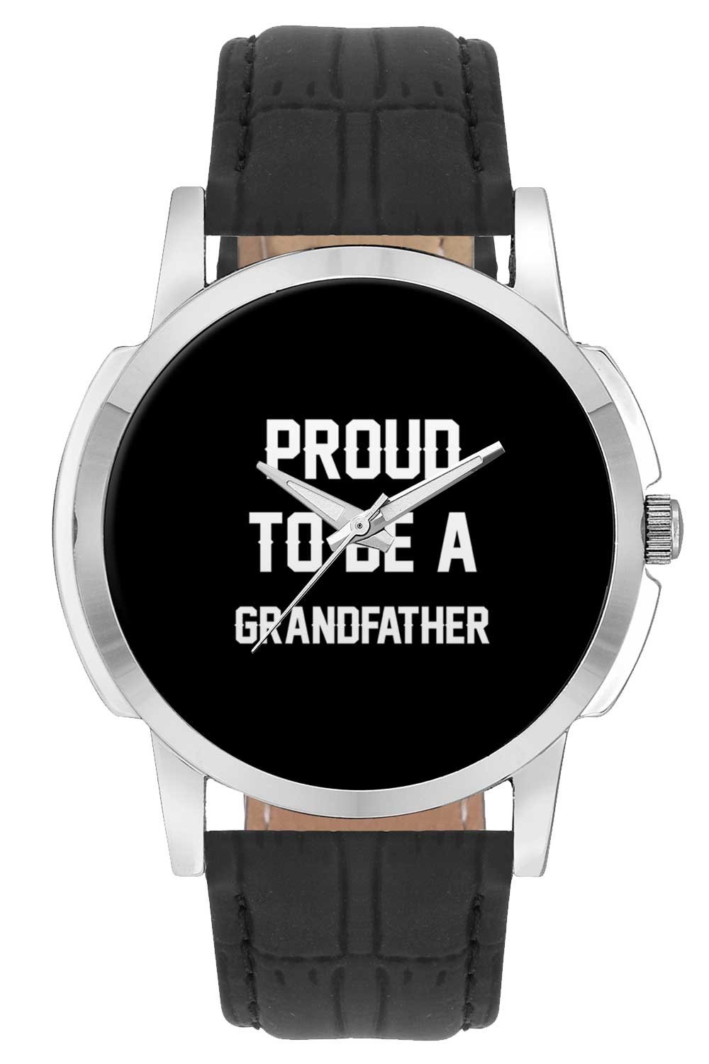 Wrist Watch for Men - Proud to Be A Grandfather Best Gift for Grandfather - Analog Mens and Boys Unique Quartz Leather Band Round Designer dial Watch (B074CNRDN5) Amazon Price History, Amazon Price Tracker