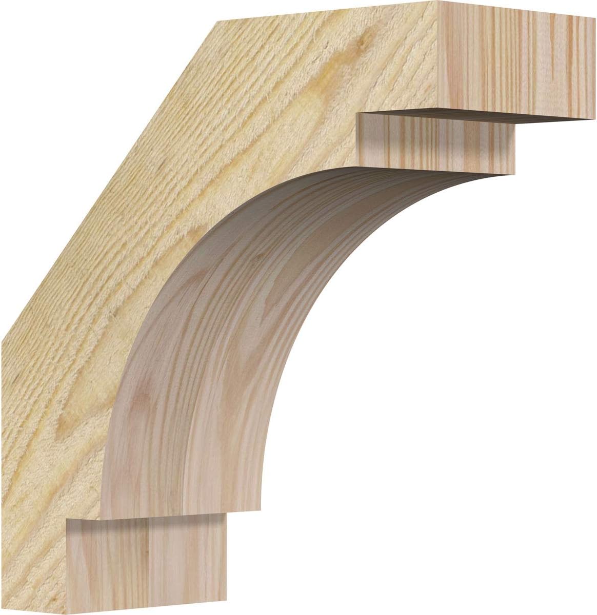 Ekena Millwork BRC04X10X10MRC00RDF 4W x 10D x 10H Merced Rough Sawn Knee Brace, Douglas Fir
