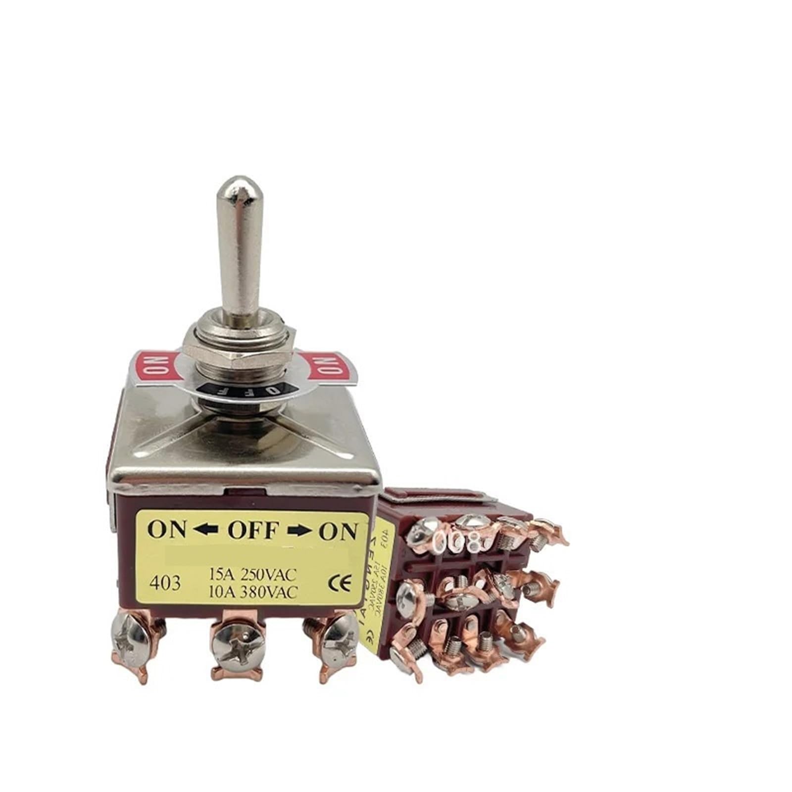 Interrupteur à bascule 12 broches E-TEN403 inverseur de tension 380V 250V