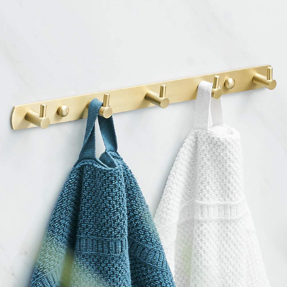 Patère en laiton doré brossé déco pour entrée moderne style G