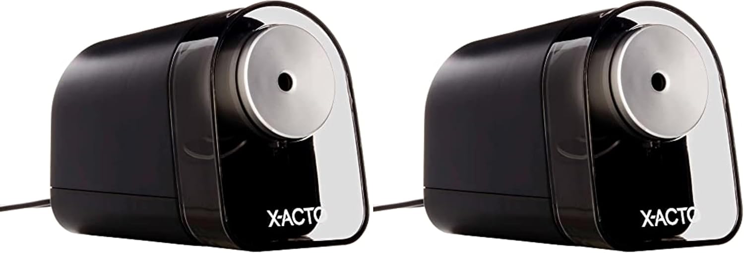 X-ACTO XLR Electric Pencil Sharpener Black (ELM1818X) 1 Count (Pack of 2)