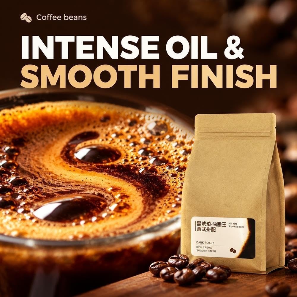 Caffè Miscela Espresso Ambra Scuro in Grani 454g