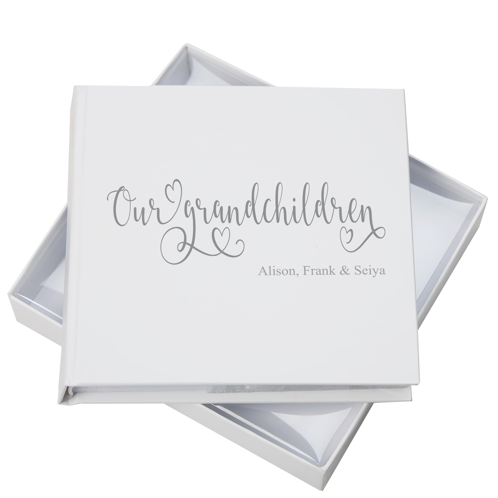 Ukgiftstoreonline White Personalised Our Grandchildren Photo Album