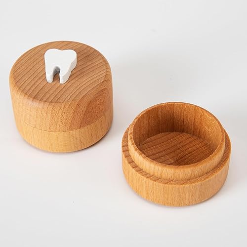 Miniatura 5 de Free-Space Caja de madera tallada en 3D de hada de dientes, regalo de almacenamiento de recuerdos para niño o niña