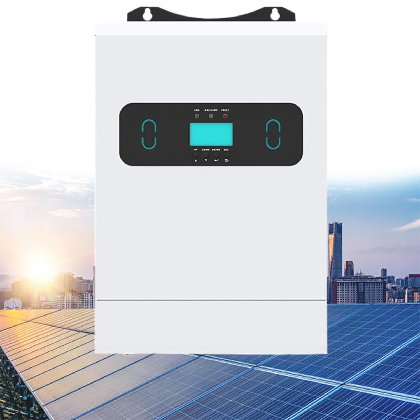 Inverter Solare a Onda Sinusoidale Pura da 3000 W, Caricabatterie Solare MPPT da 60 A e Caricabatterie per Batterie CA da 60 A, Inverter Solare Ibrido con Uscita CA da 220 V,24V
